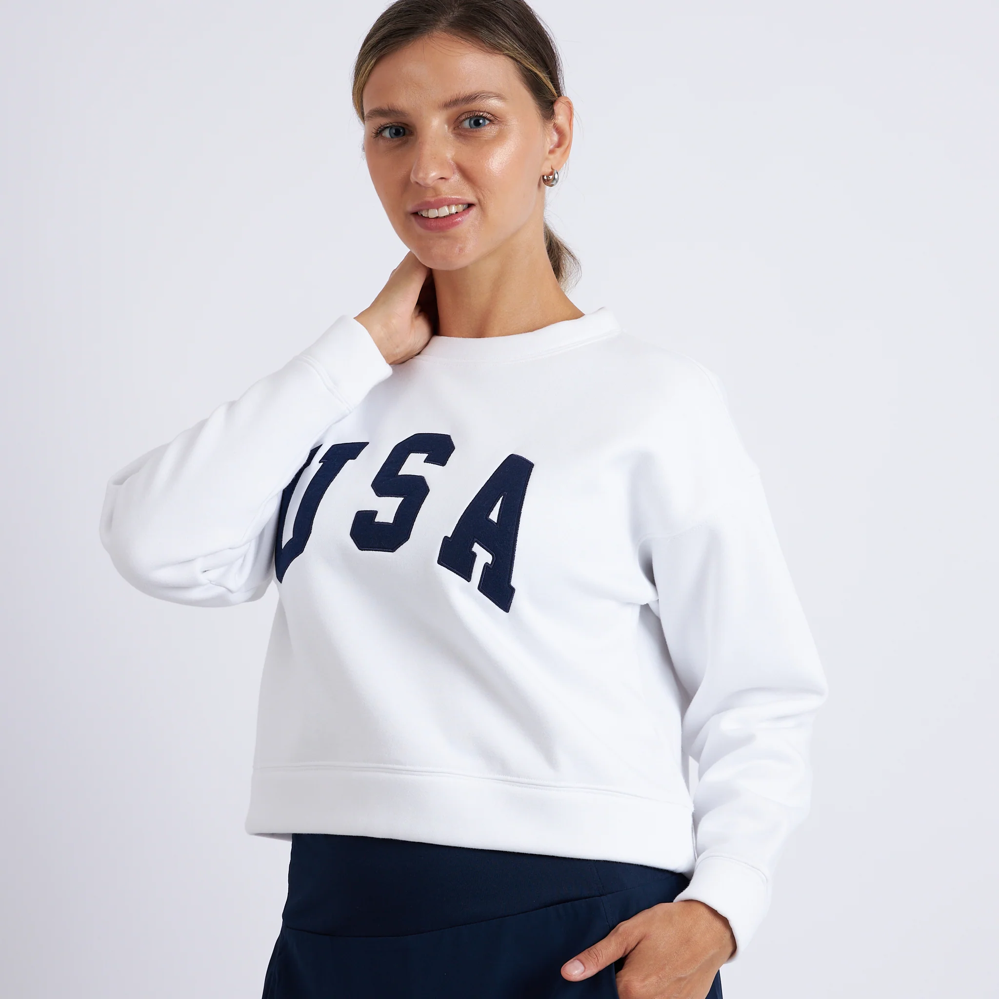 Abigail Cropped Crewneck - Image 3