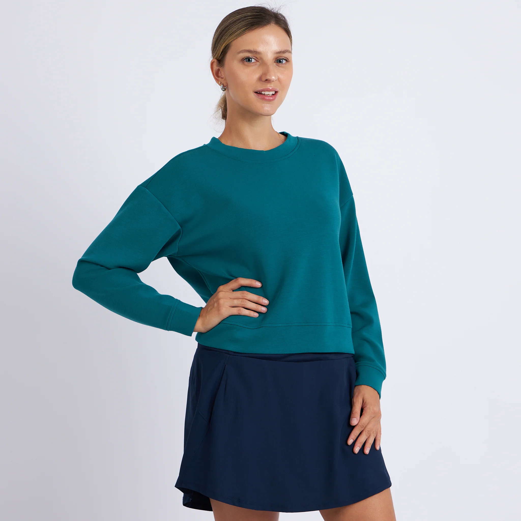 Sienna Cropped Crewneck - Image 6